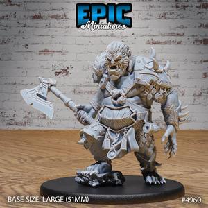 Bugbear Raider / Giant Goblinoid Bandit Creature / Evil Humanoid Warrior Monster / Hairy Goblin Fighter / Forest Predator / Mythical Creature / Fable Guard Spawn / Woodland Encounter