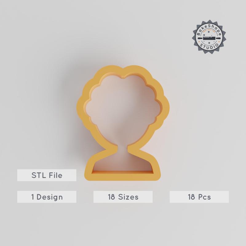 Human Shape Cutter Set, 18 Pieces, Avatar & Profile Designs, Perfect for Cookies, Fondant, Clay, 0.75" to 5" Sizes PRODUCT_174