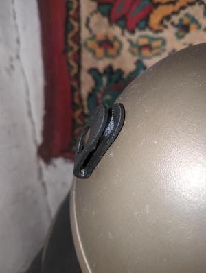 Helmet clip for ballistic googles