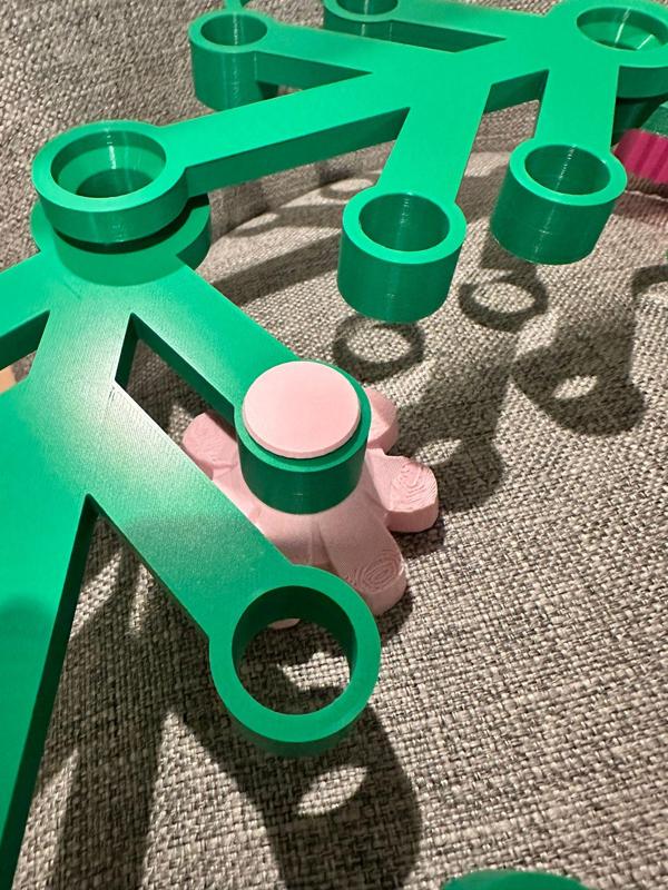 Lego Wreath Flower Pin Back Peg Holder