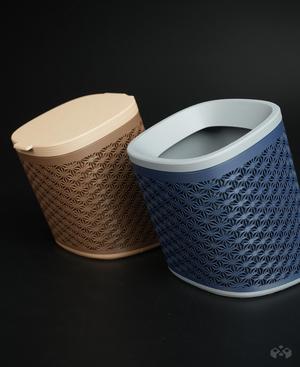 Mini Desktop Bin / 2 Lid Design / Kumiko