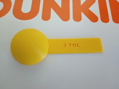 3 tablespoon scoop (4 my coffee!)