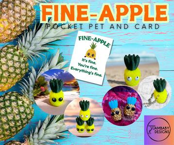 Fine-apple Pocket Pet Keychain and Card