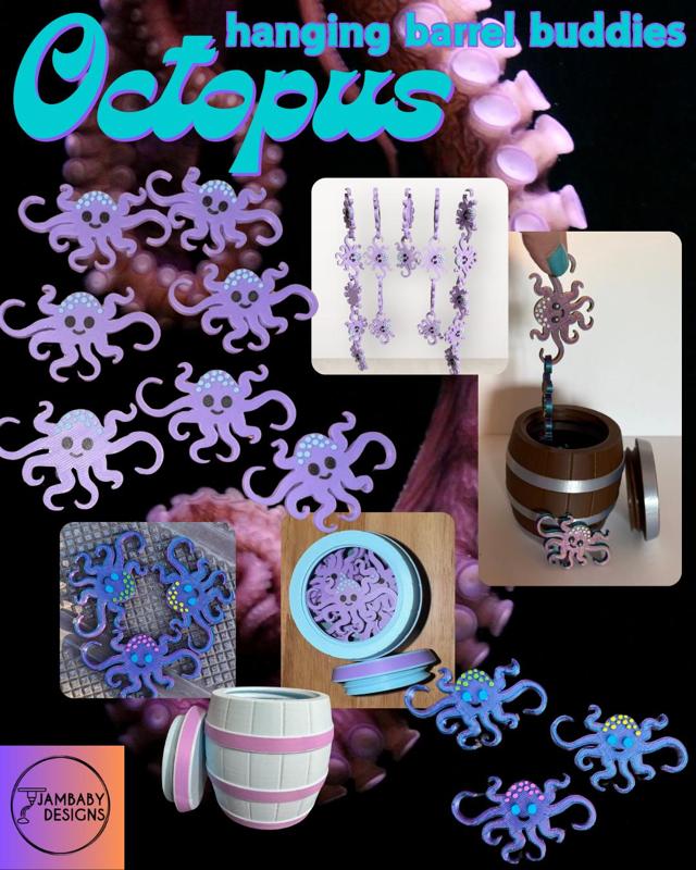 Octopus Barrel Buddies!! Fun on the go, and no AMS needed!!