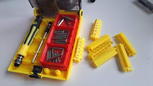 45in1 Screwdriver Set Bit Drawer
