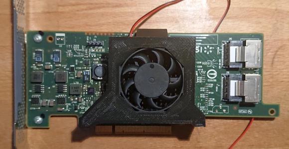7mm thin fan bracket for LSI 9207-8i