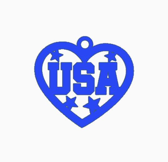 4th of July Heart.stl