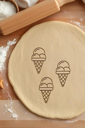 Ice Cream Cookie Cutter, Biscuit Cutter