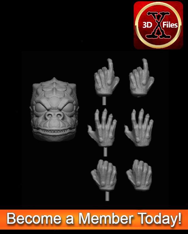 Saurin Head Sculpt - Star Wars Custom Action figure 