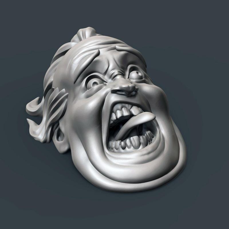 Decapitated Screaming Head