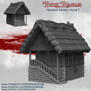 Dark Realms Medieval Scenery - House 1