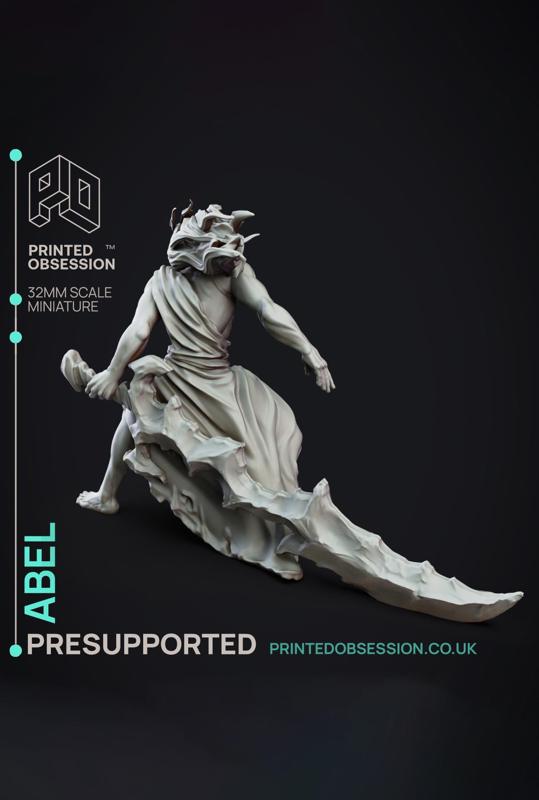 Abel - SCP - PRESUPPORTED - Illustrated and Stats - 32mm scale			