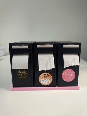 Sticker Roll Holder/Dispenser with Base(s)