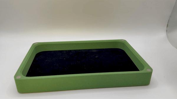 Dice storage and rolling tray With Fabric