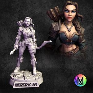 Lysandra the Ranger ( Female fighter with bow and arrow )