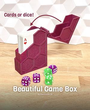 Beautiful Game Box (For Cards or Dice)