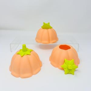 Retro Pumpkin Gelatin Container – Perfect for Halloween/Autumn Decor, Jewelry Box