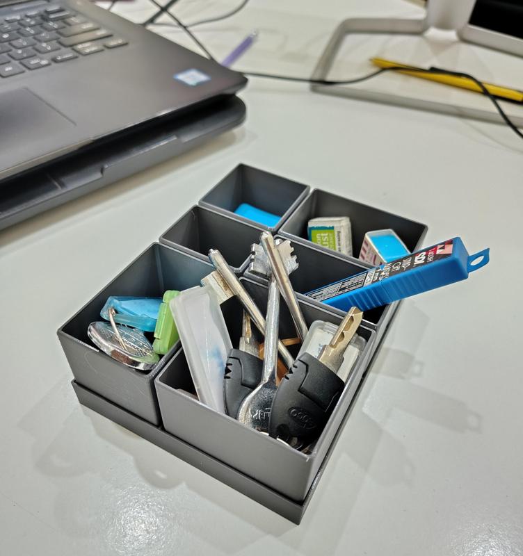 Multi compartment storage box