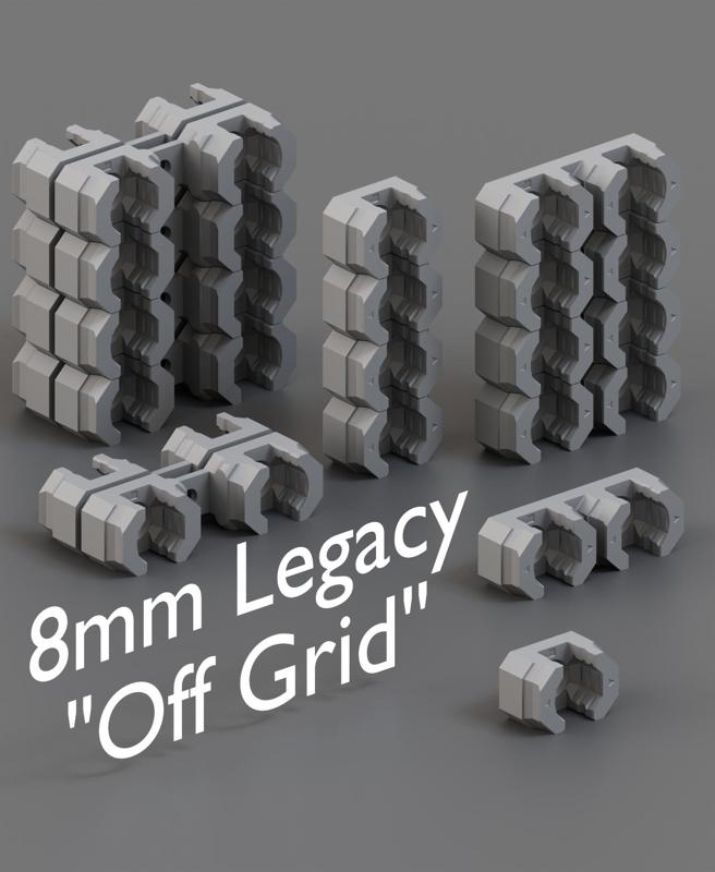 8 mm - Offset Snaps - ScrewOn Mount - LEGACY Files