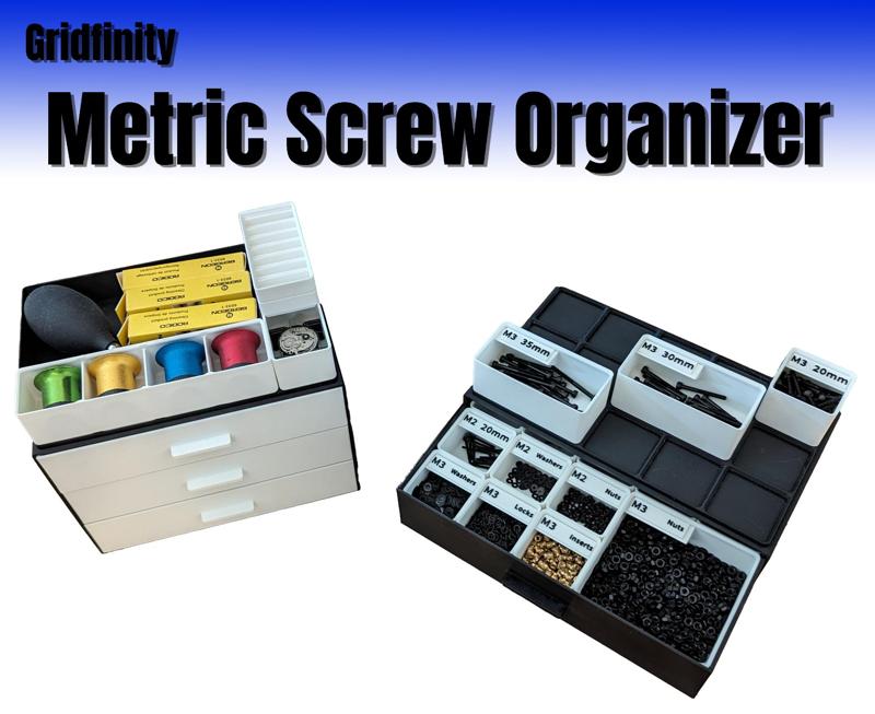 Gridfinity Metric Screw Organizer