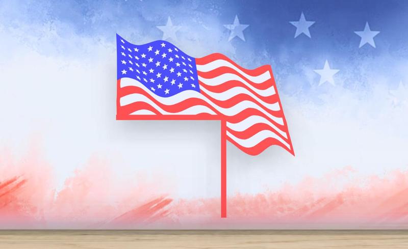 American Flag - Door Corner - Single & Multi Color