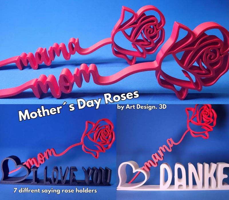 Mothers´s Day Roses + Sayings holder