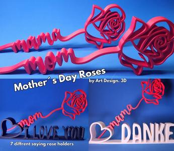 Mothers´s Day Roses + Sayings holder