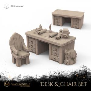Desk and Chair Set