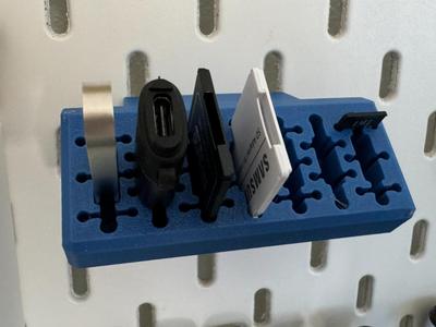 IKEA Skadis USB & SD Card Holder with T-Clip Mini