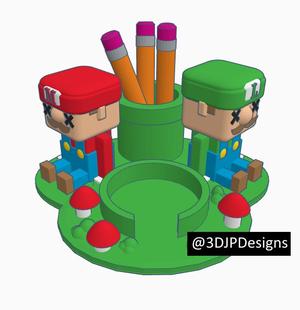 SUPER MARIO & LUIGI Desk Organizer BackToSchool 