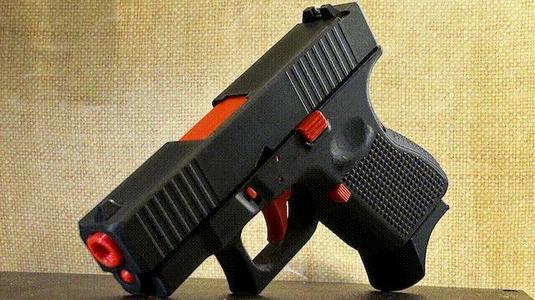 Subcompact prop pistol, slide upgradeable fidget