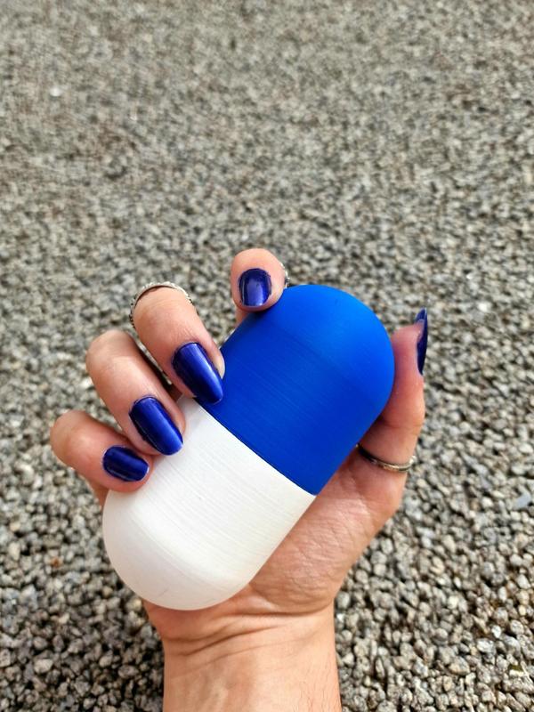 Pill Shaped Portable Box