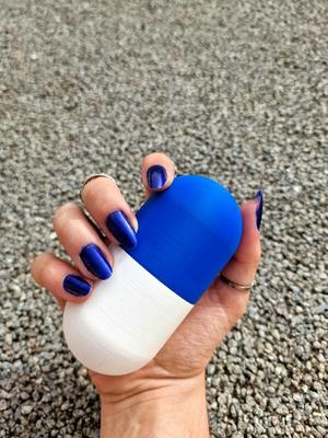 Pill Shaped Portable Box