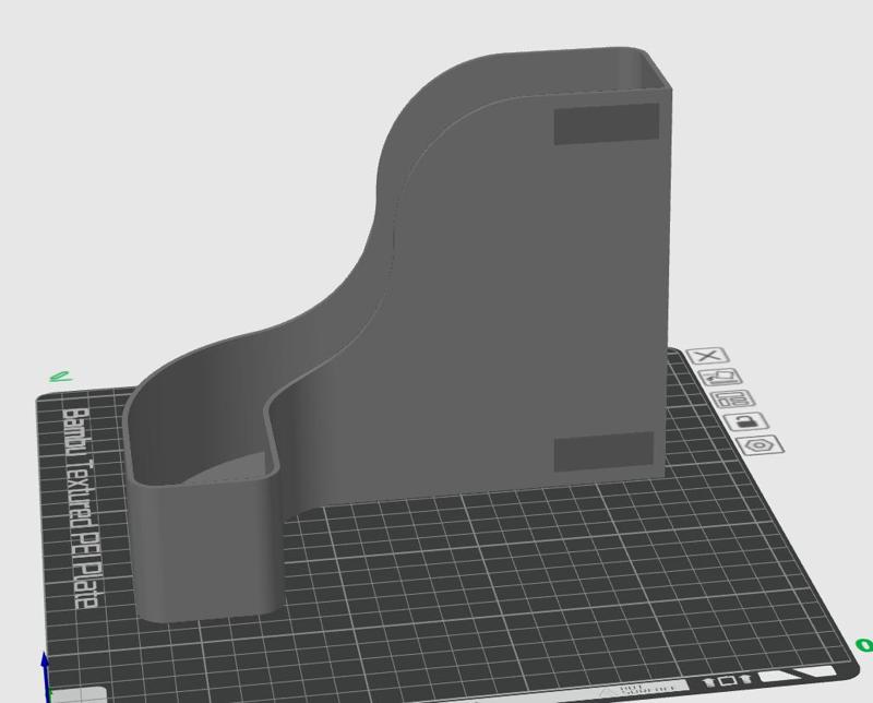 Bambu P1,X1 Magnetic Poop Chute [REMIX]
