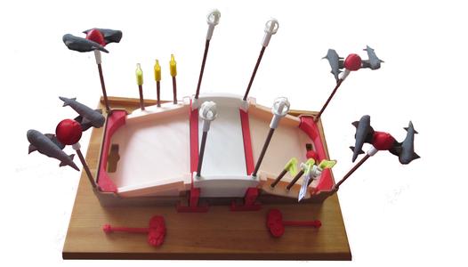 Flying Naqualiere, Player Baton, and Player Finger Pieces