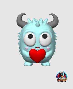 Cute Valentine's Monster Hedge 