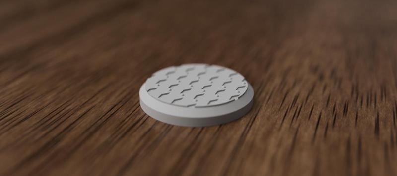 32mm Tabletop War game Base - Crosshatch