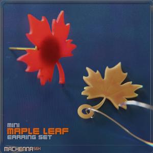 Mini Maple Leaf Earring Set