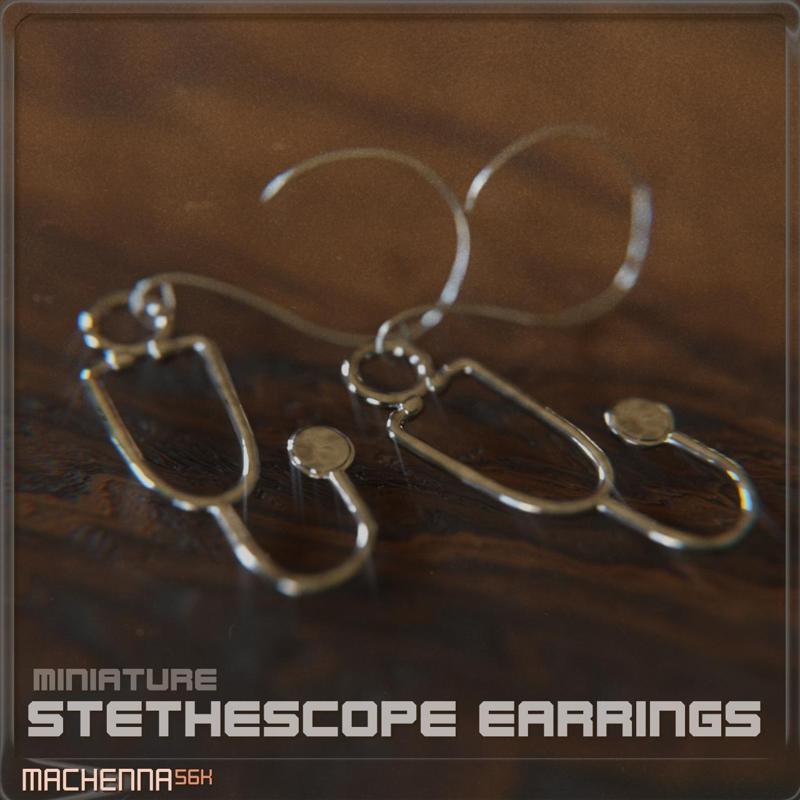 Miniature Stethoscope Earrings