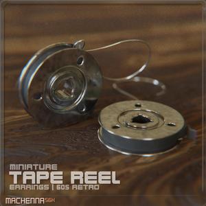 Retro Tape Reel Earrings | 60s Retro
