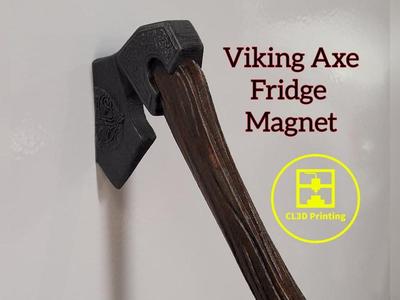 Viking Axe Fridge Magnet