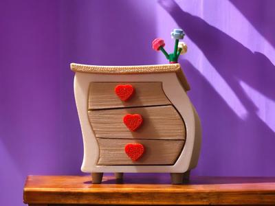 Tiny chest of drawers