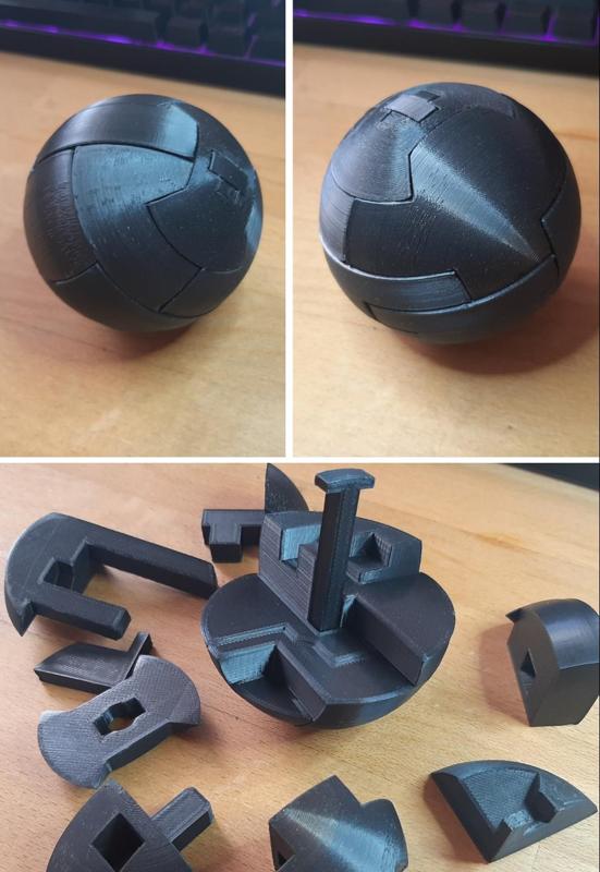 16 piece 3D puzzle sphere - easy/medium difficulty