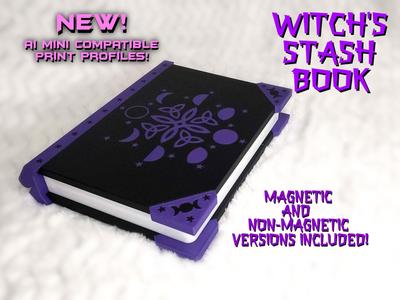 Witch's Stash Book (Print in Place)