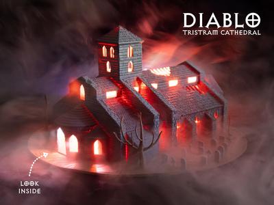 Diablo Cathedral - Detailed Light-Up Miniature
