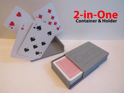 2-in-One Playing Card Container & Holder