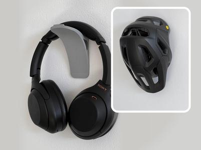 Headphones / Helmet Wall Mount Holder