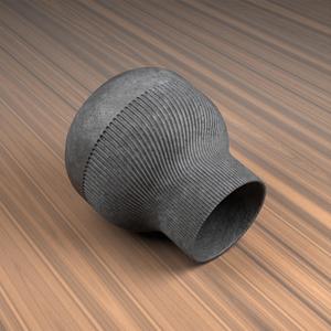 SPIRAL GROOVED VASE
