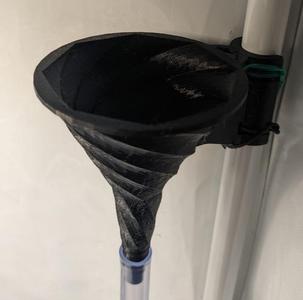 Vortex Funnel with 16mm Pole Mount and hose spout