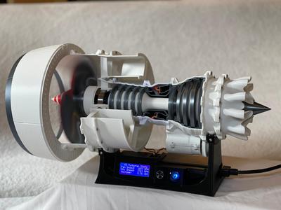 3D Printable Jet Engine - V3 Turbofan Driver 